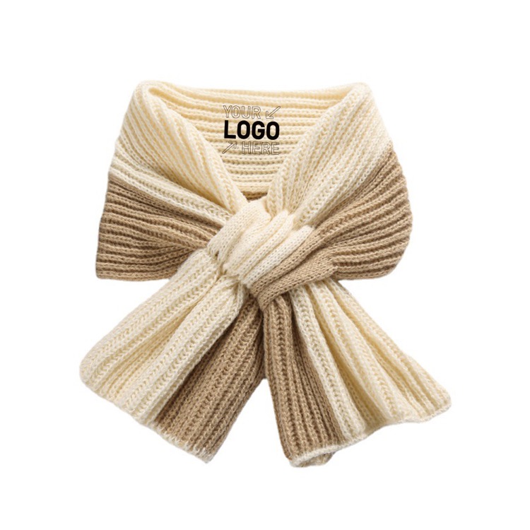 Knitted Color Block Scarf 5