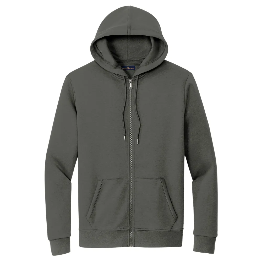 Brooks Brothers(R) Double-Knit Full-Zip Hoodie, custom hoodie or sweatshirt with logo imprint 5