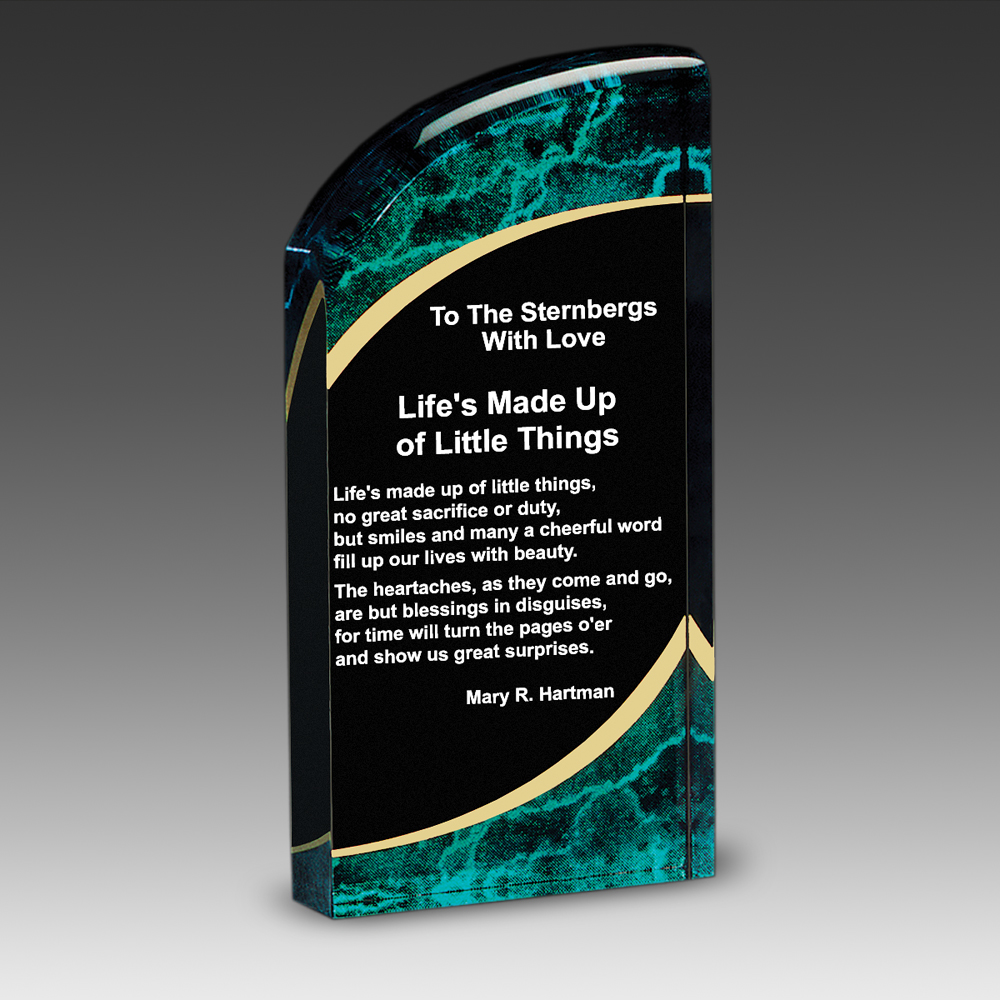 Radiance Marble Graphic Award (3"x7"x1") 2