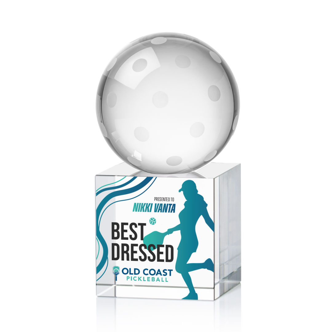 Pickleball VividPrint™ Award on Granby Base 11