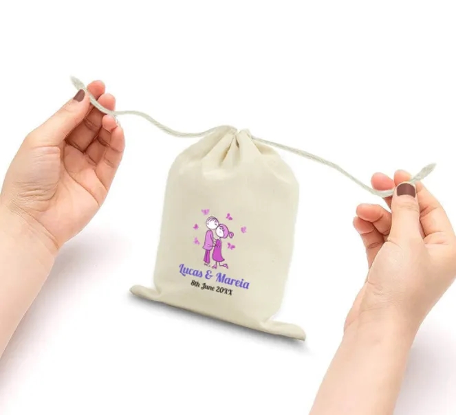 Canvas Drawstring Bags - Printed (Front and Back) 2