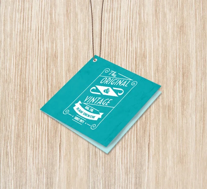 Folded Hang Tags - 3" x 6" (Folds to 3" x 3") 2
