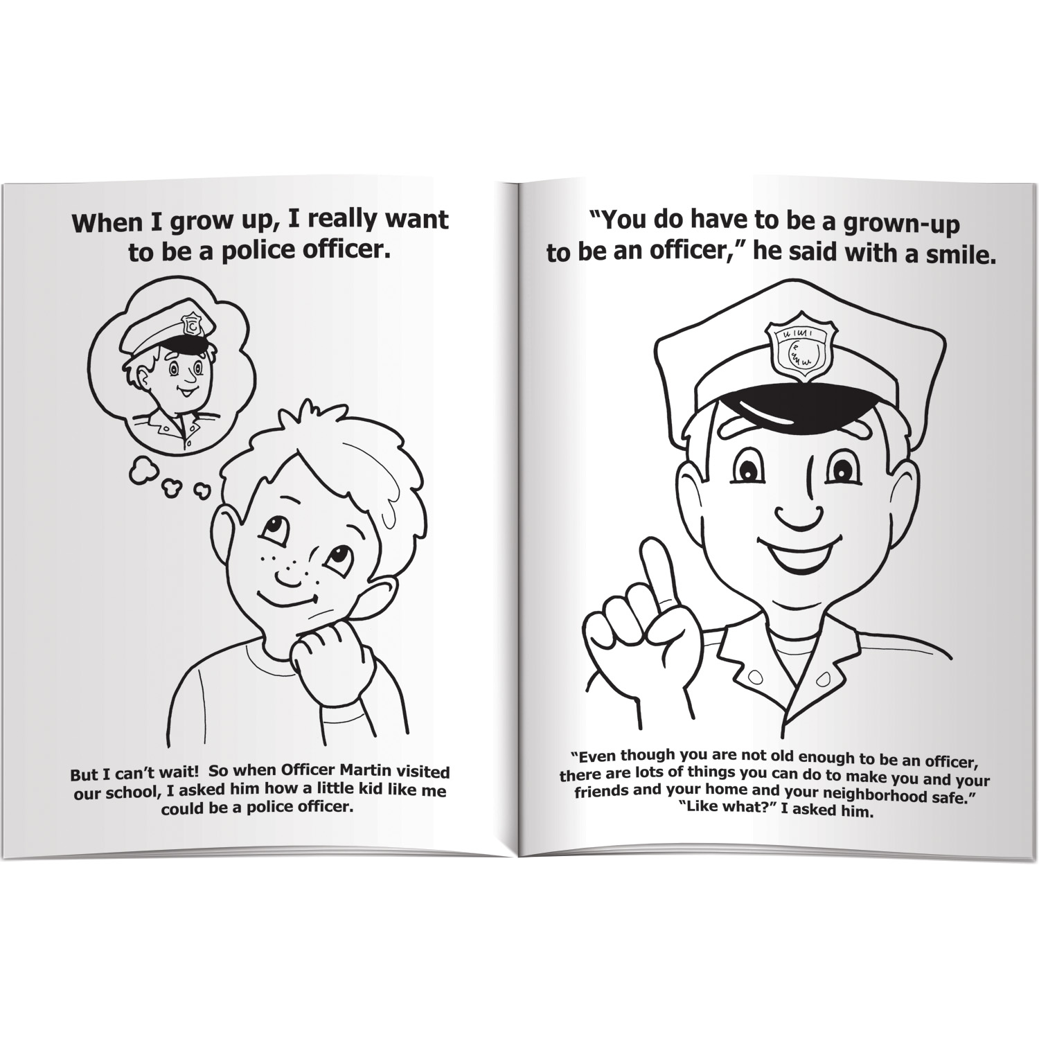 Coloring Book - My Visit With a Police Officer 2