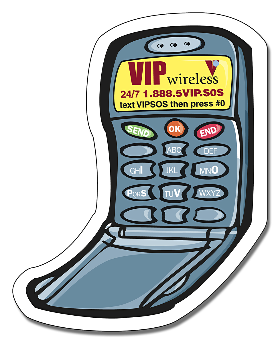 Magnet - Cell Phone Shape (2.5x3.125) 40 Mil Outdoor Safe 3