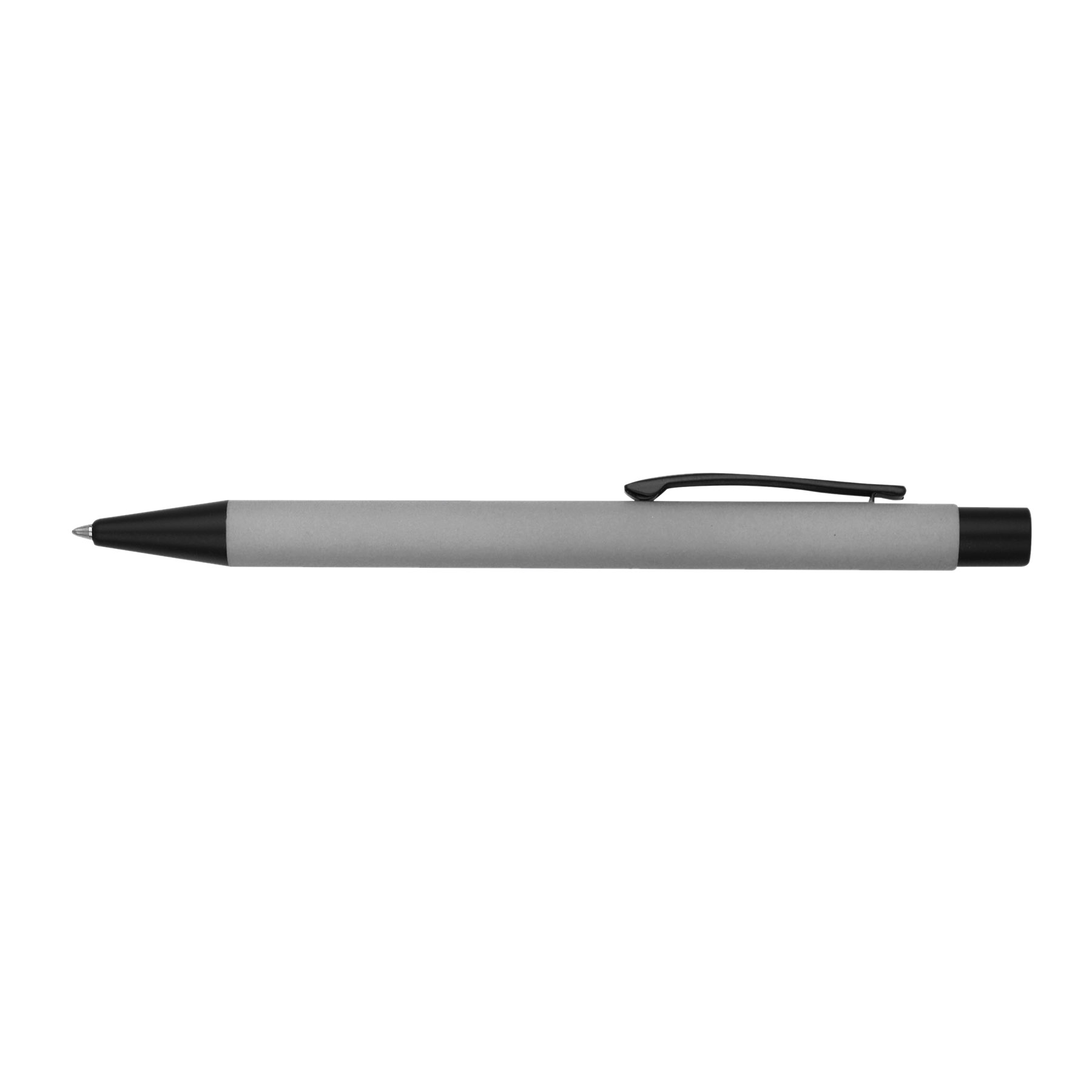 Soft Rubber Click Metal Ballpoint Pen with Chrome Engraving 7