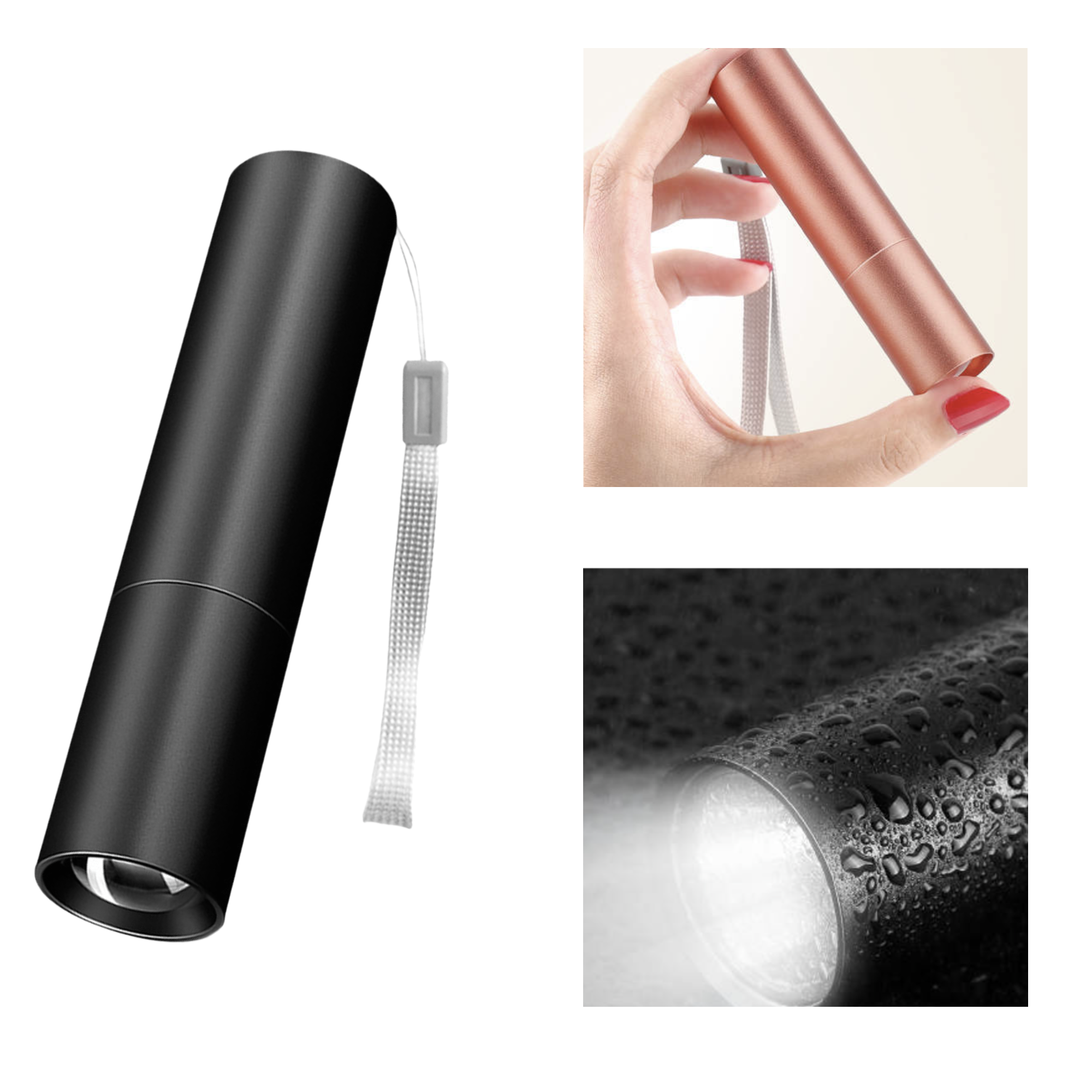 MOQ 10 PCS Power - Efficient Portable Adjustable Flashlight 4