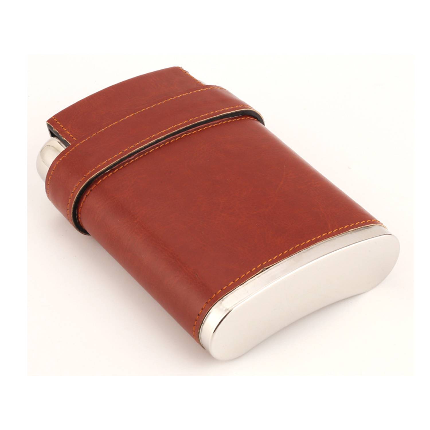 8 Oz Pocket Hip Flask W/ 3 Cups And Funnel 4