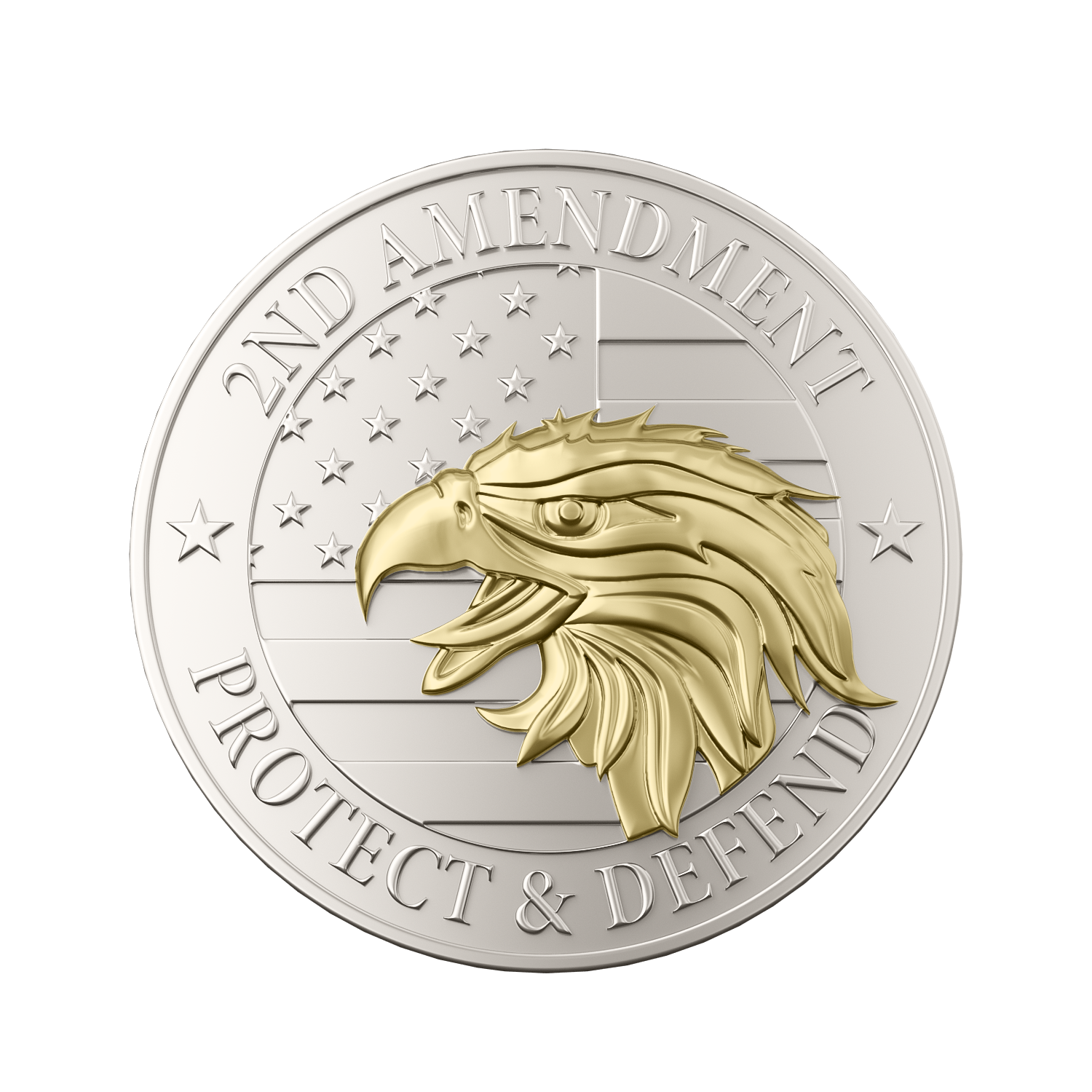 Custom 2D Die Struck Mint Coins 2.25" 13