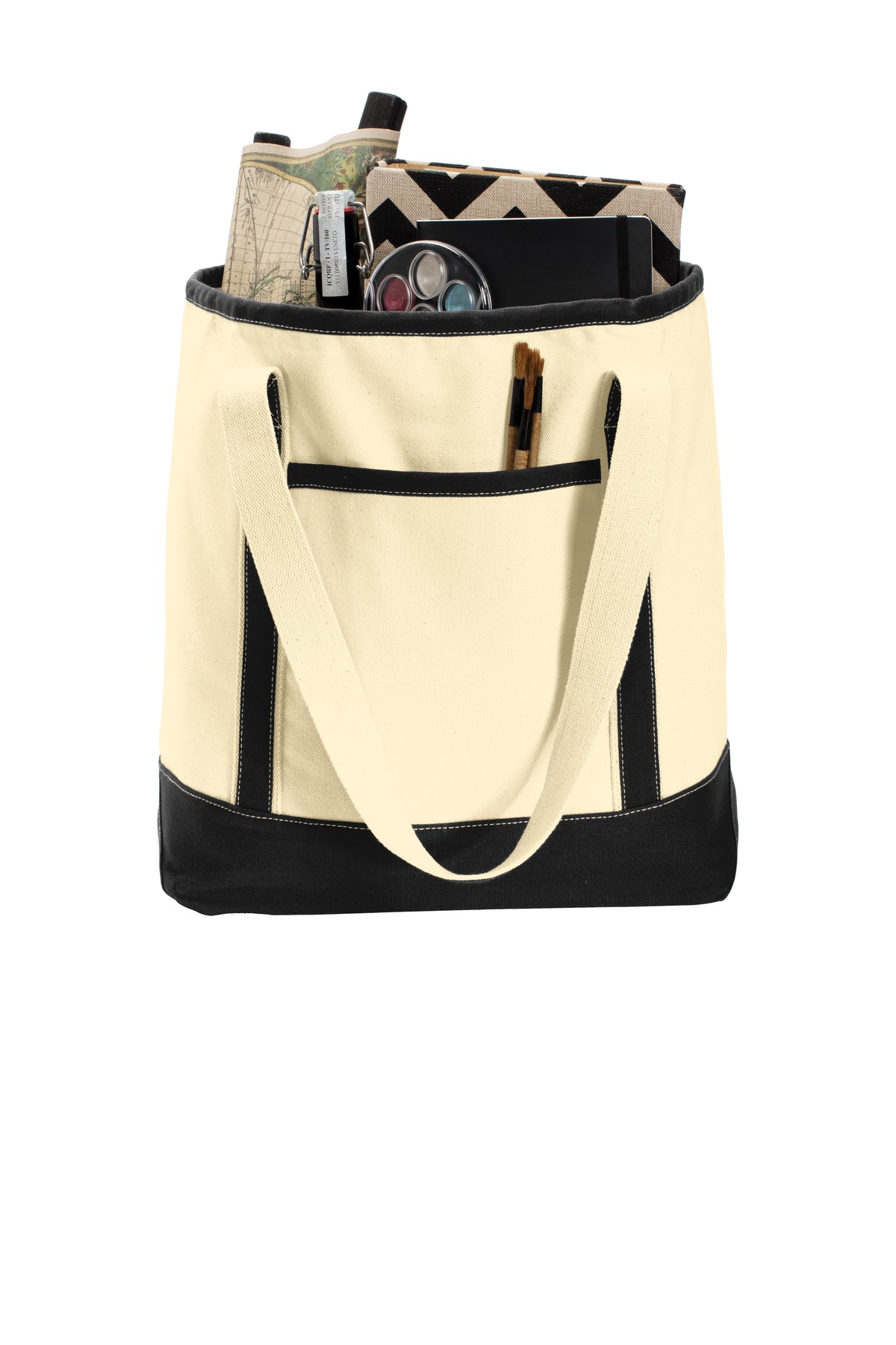 Large Cotton Canvas Boat Tote