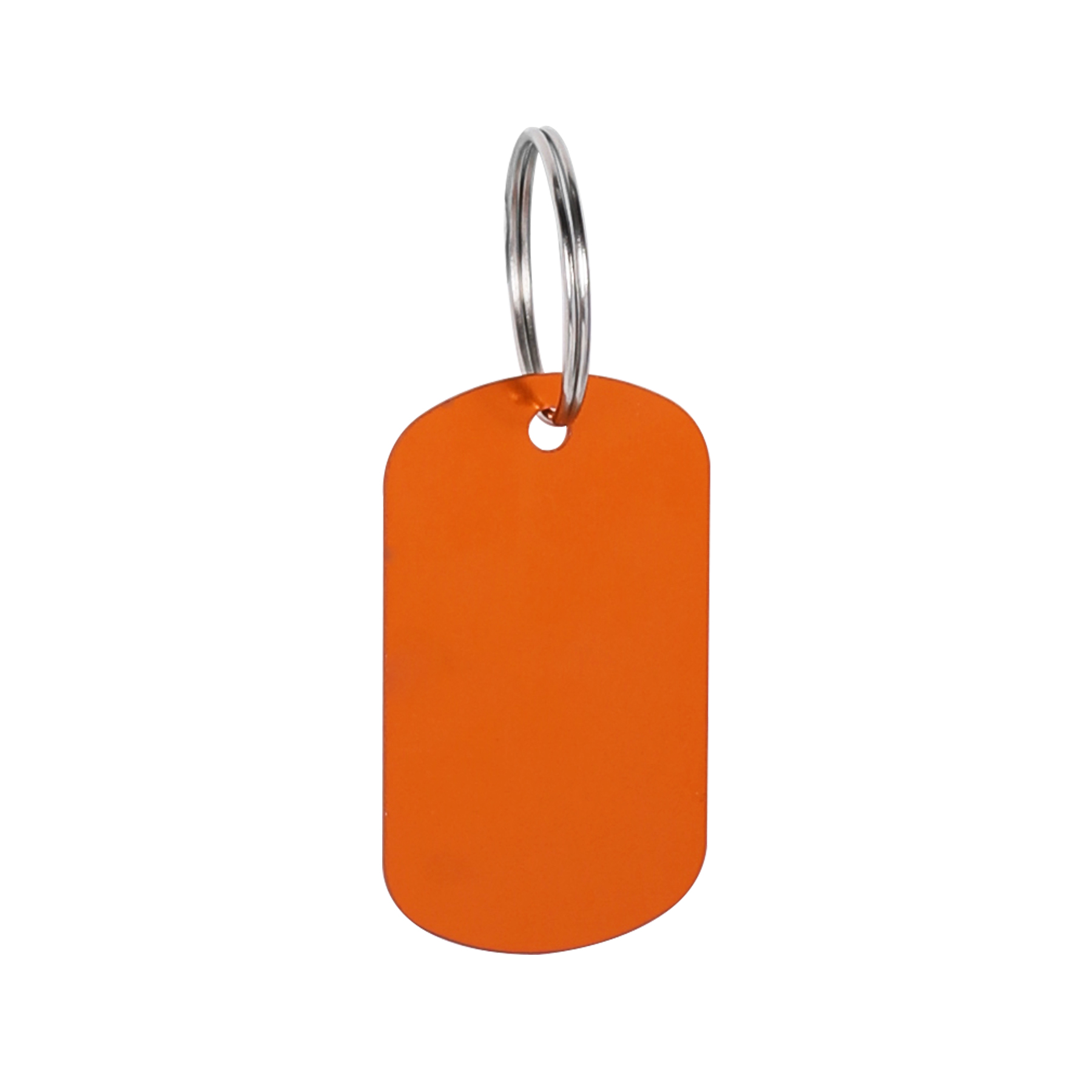 Engraved Metal Dog Tag Keychain 1
