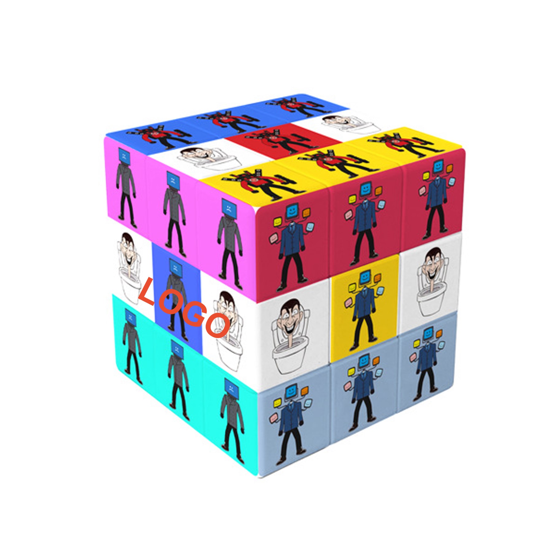 Toilet Man Rubik's Cube (direct import) 2