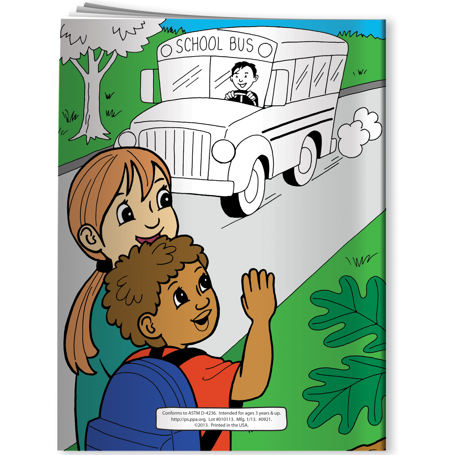 Coloring Book - School Bus Safety with Sammy Squirrel 3
