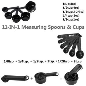 11 In 1 Plastic Measuring Cup and Spoon Set With Volume Mark 17