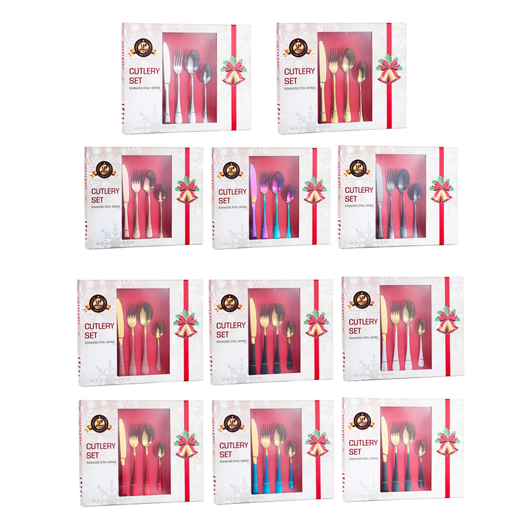 Christmas Cutlery Set 24In1 3