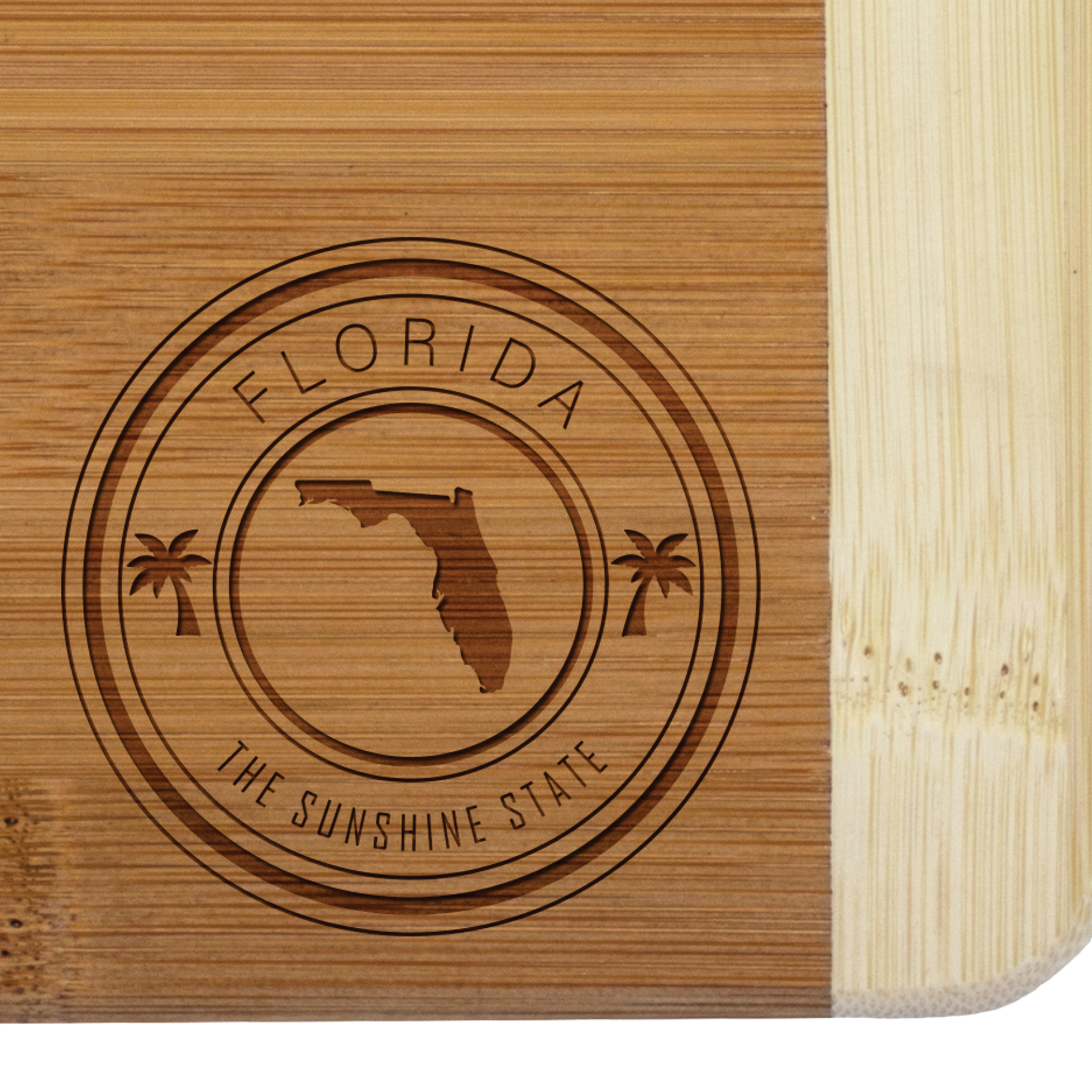 Florida State Stamp 2-Tone Bar Board 3