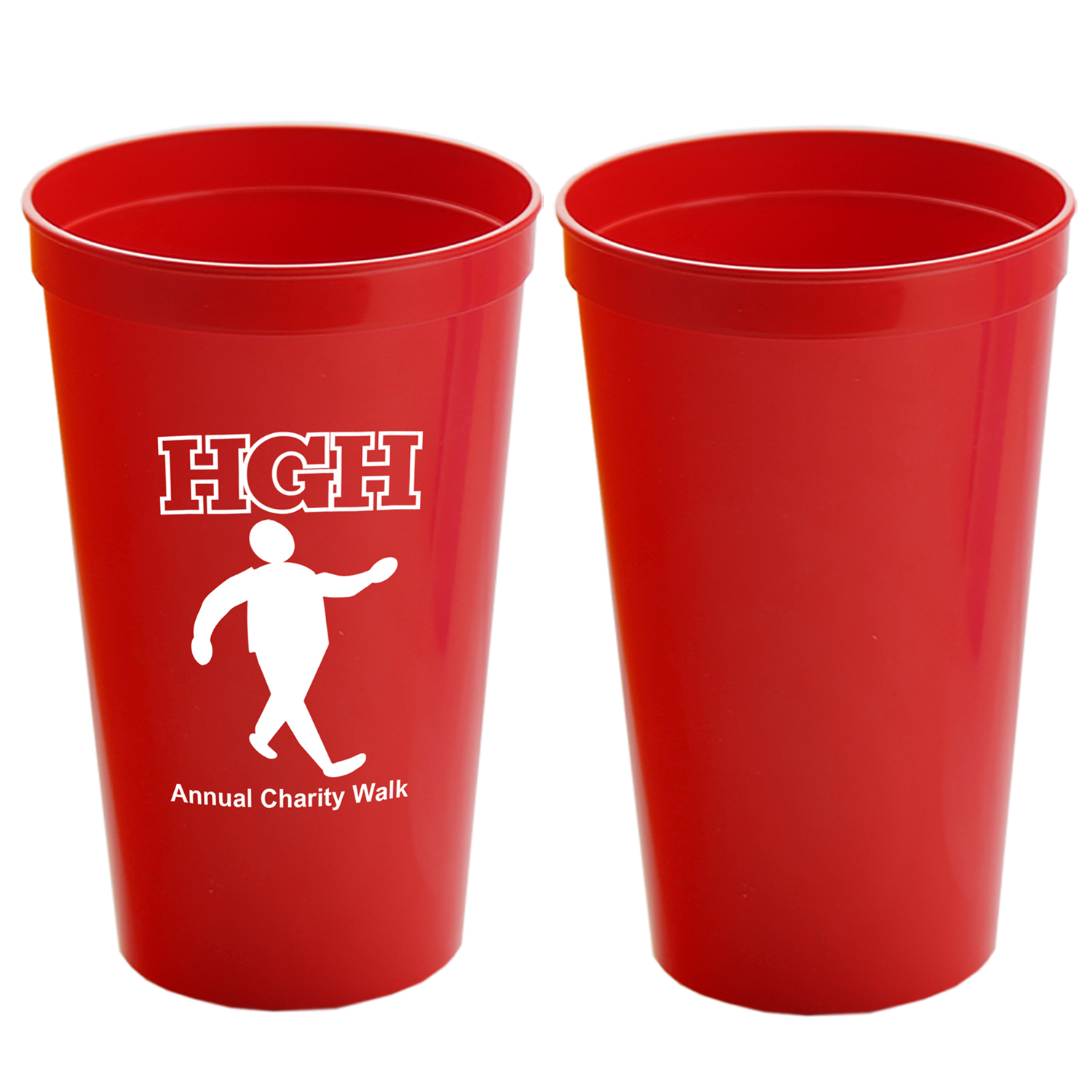 Stackable Polypropylene Stadium Cup, 22 oz. 12