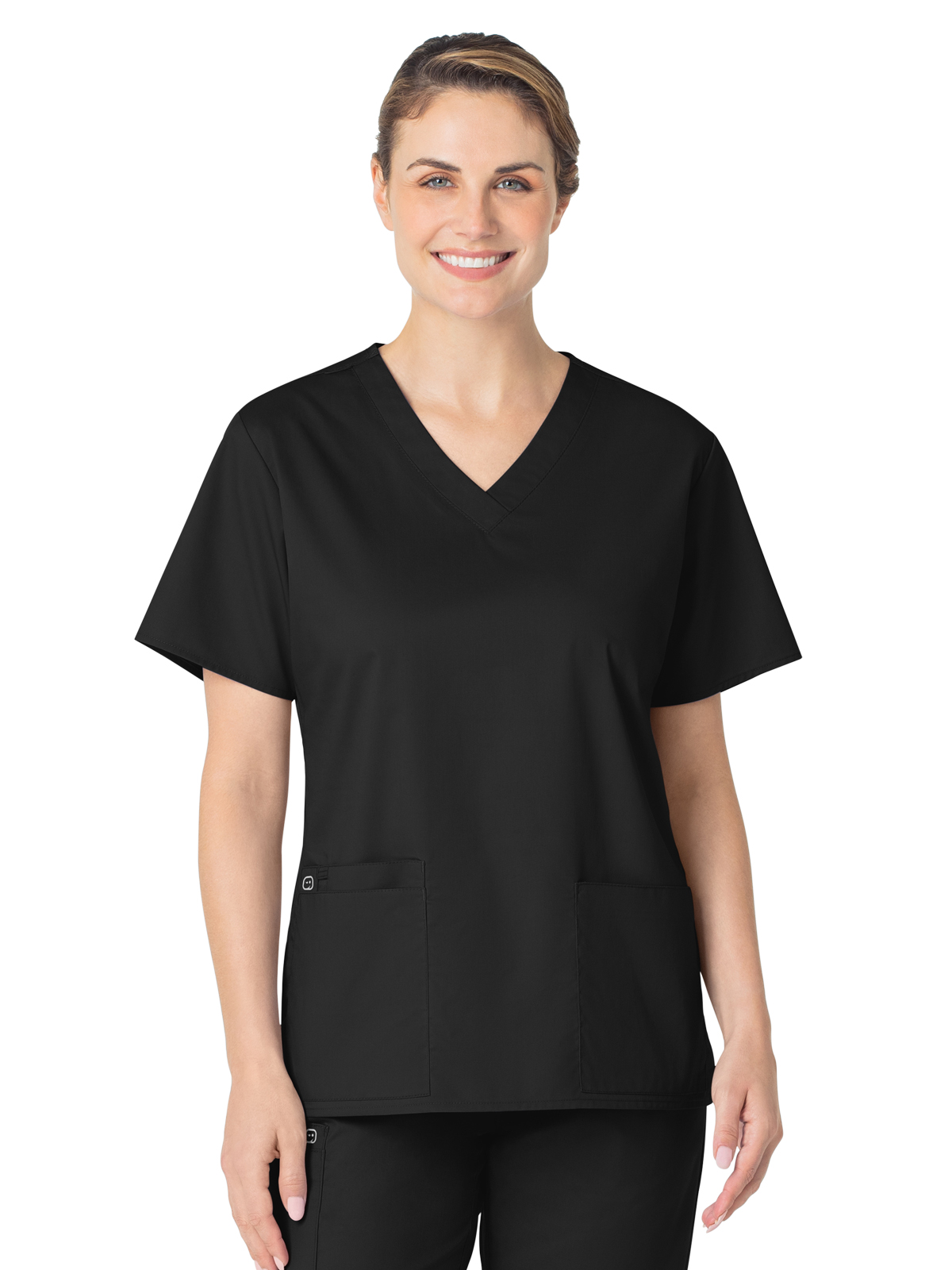 WORK Women's Four-Pocket V-Neck Top