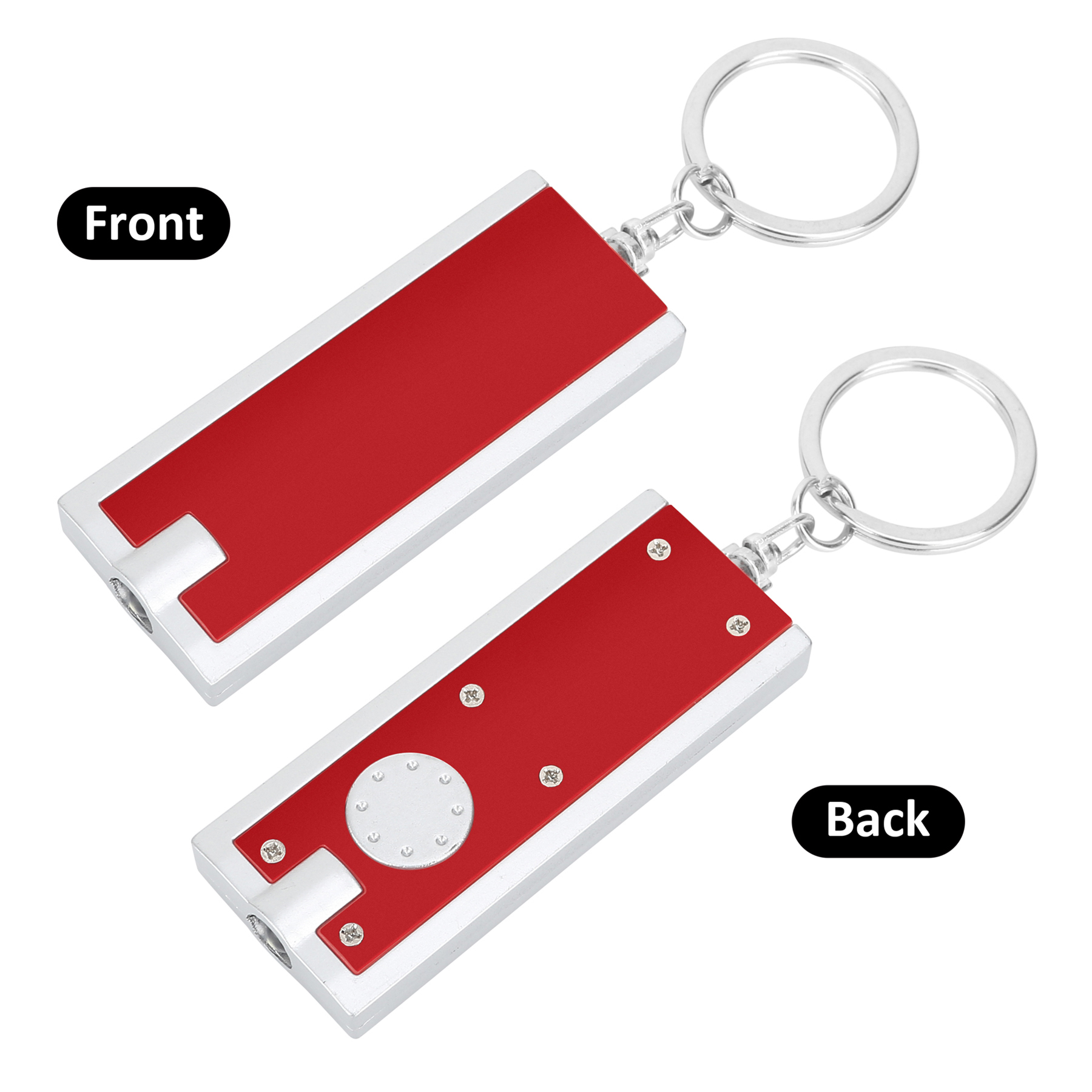 Super Bright LED Flashlight With Swivel Key Chain 3