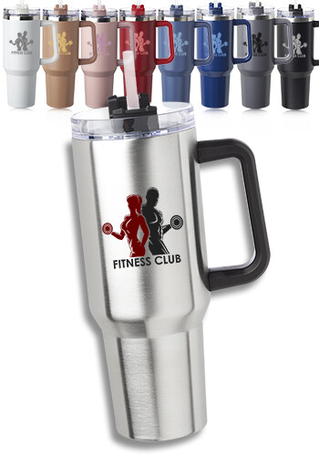40 oz. Alps Stainless Steel Travel Mugs with Handle