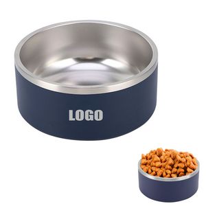 32oz Double Walls Steel Pet Food Bowl 13