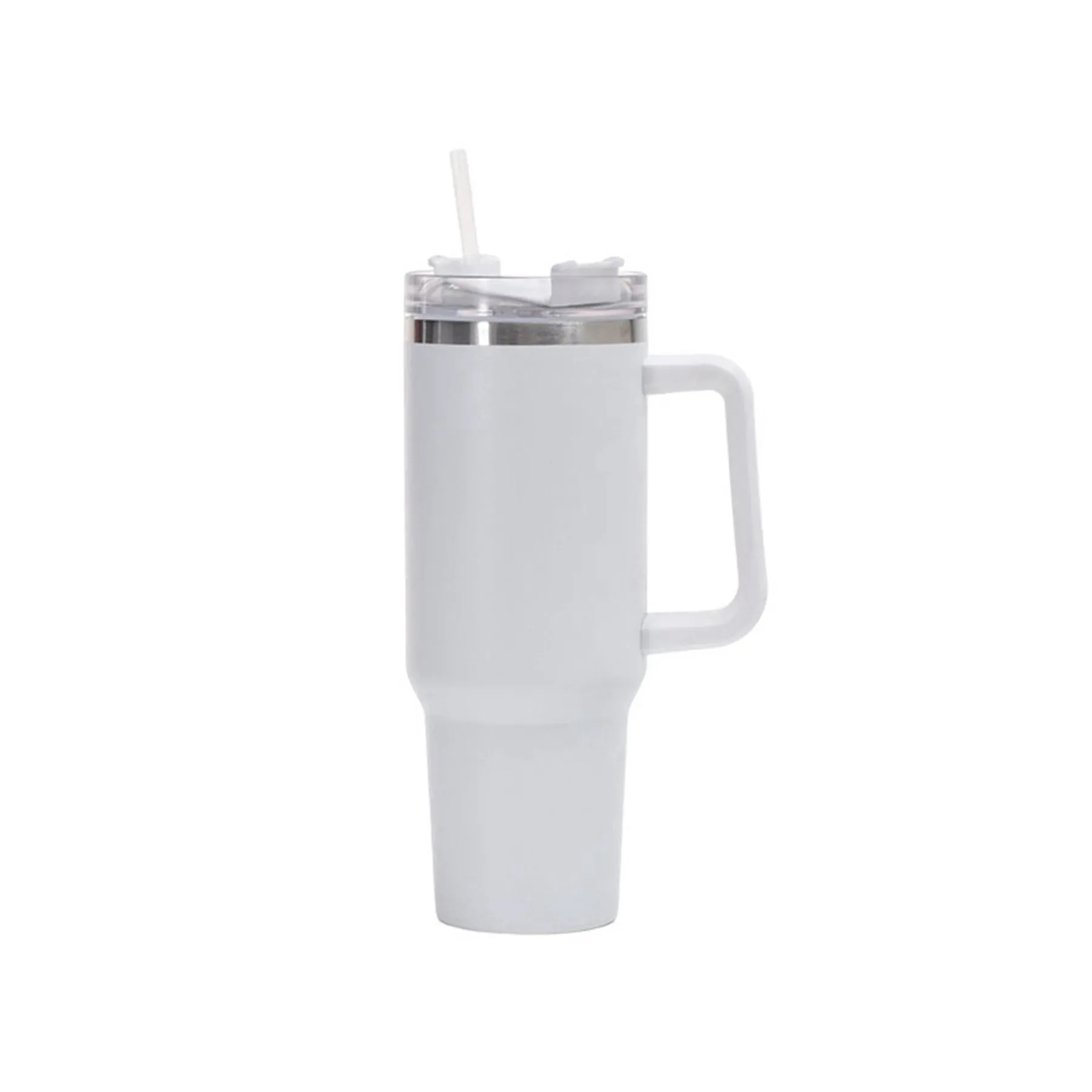 40 oz Vacuum Tumbler with Handle and Straw Lid 14