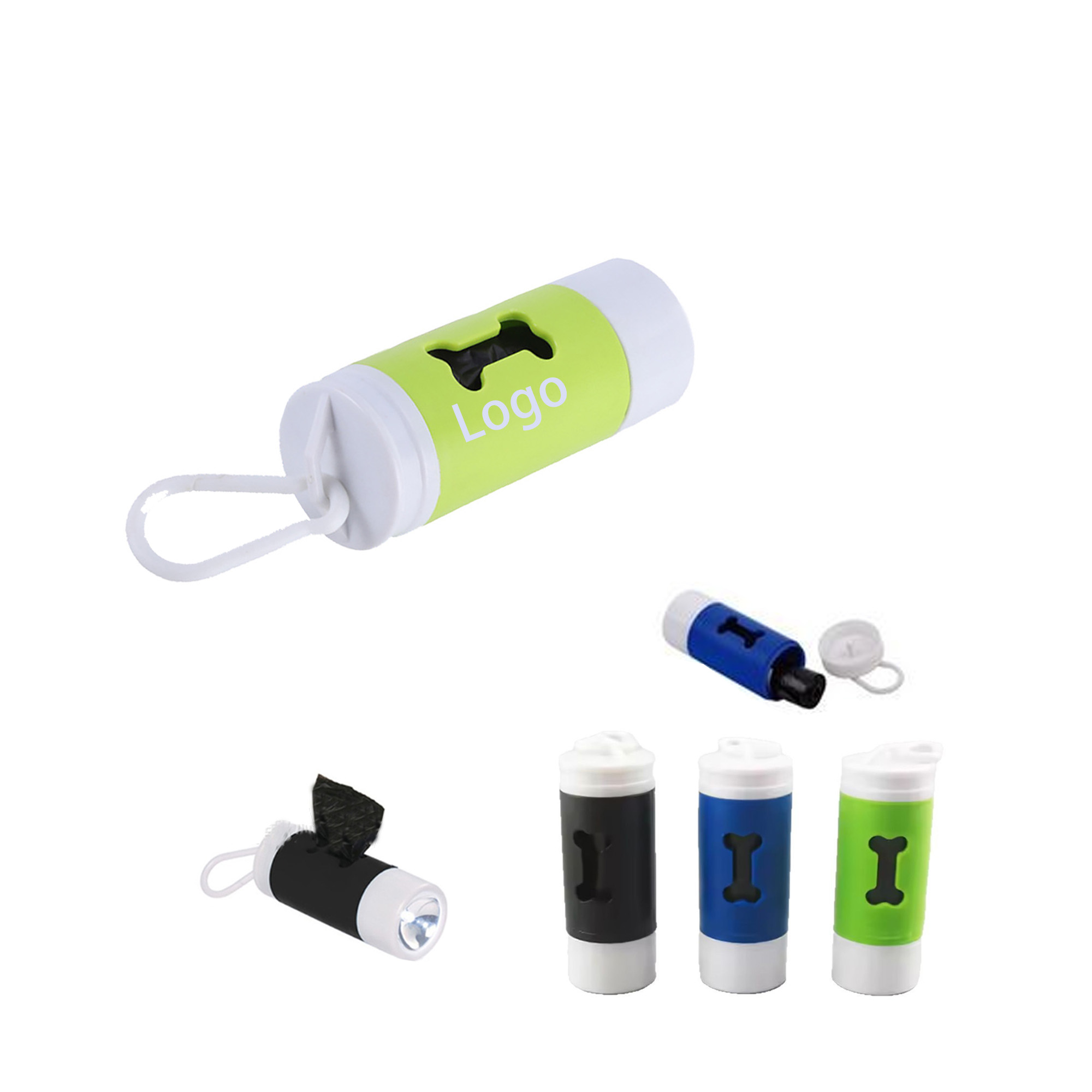 Dog Poop Bag Dispenser With Flashlight 1