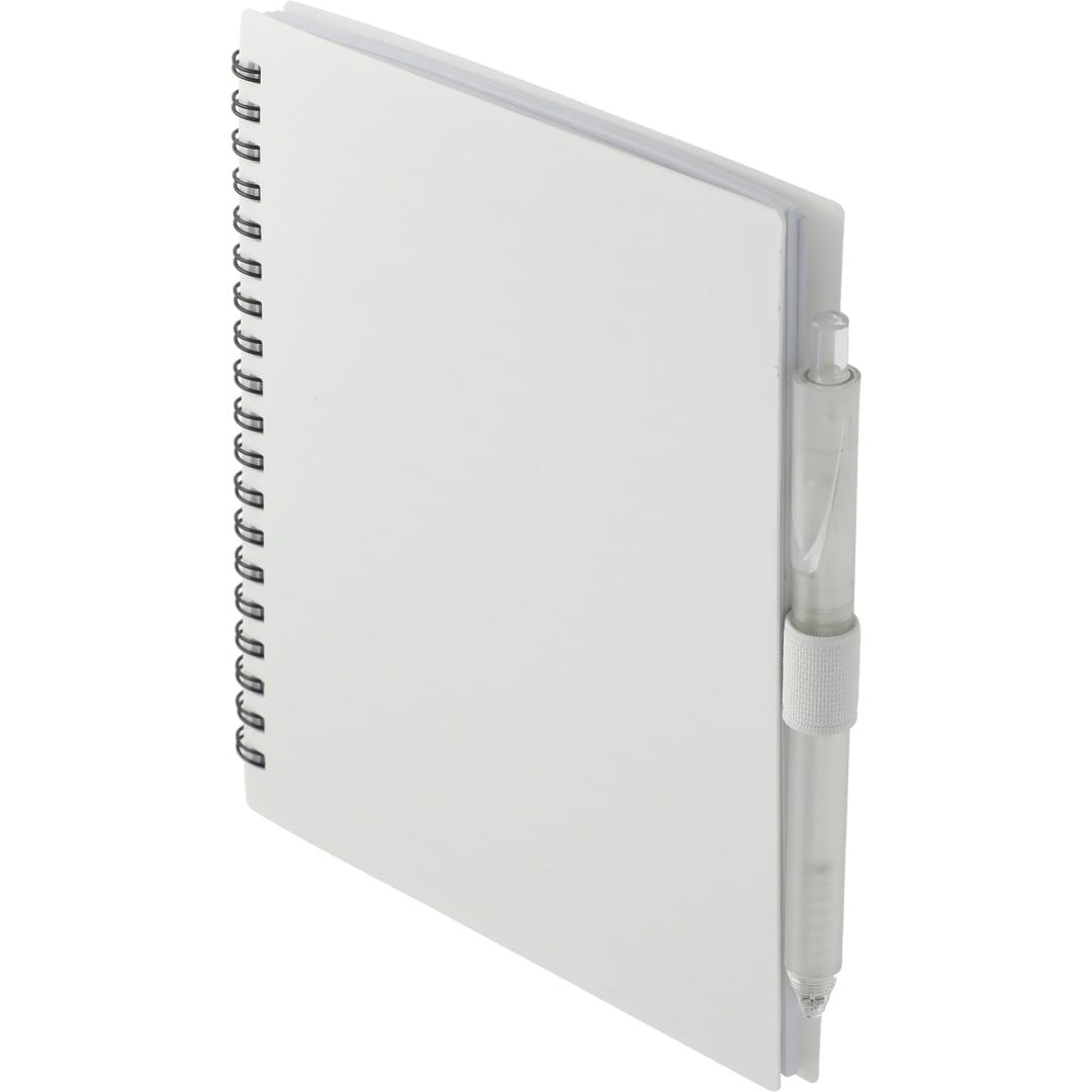 FSC® Recycled 5.5” x 7” Spiral Notebook w/ RPET Pe 233