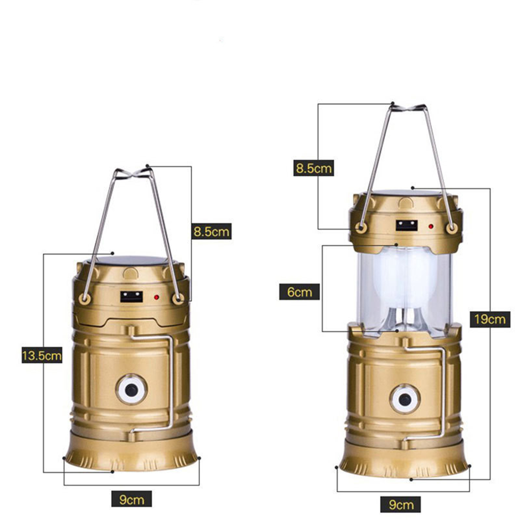 Solar Charger Camp Led Light Lantern 4