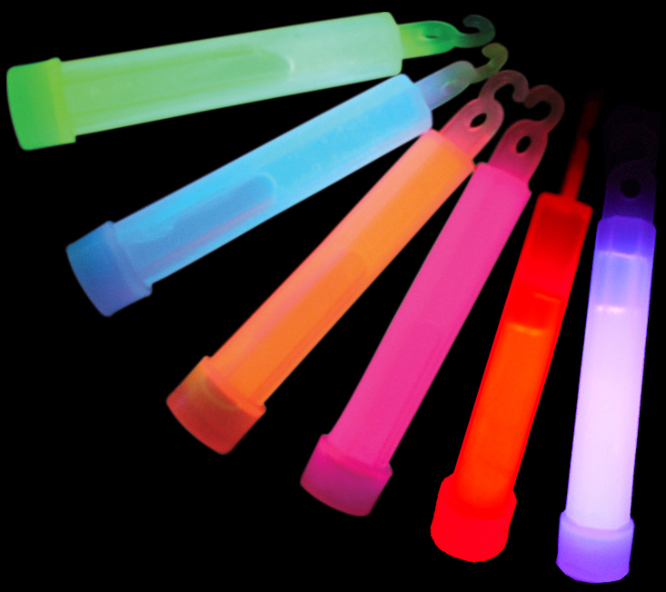 4" Glow Stick With Lanyard & Hook - Printed 1 Color 2