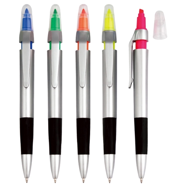 Slim Highlighter With Ballpoint Pen 2