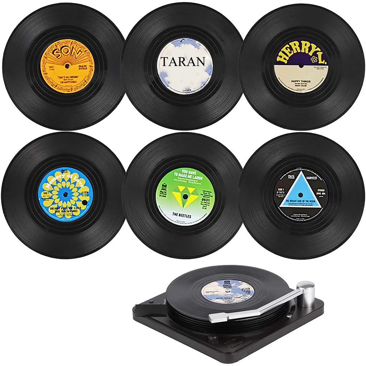 Custom Vinyl Record Coasters 6