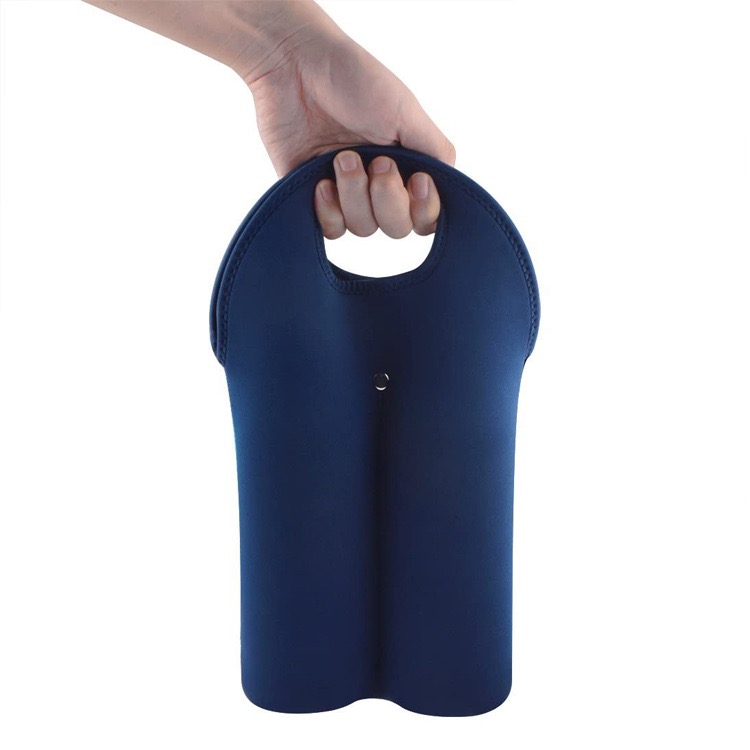2 Bottle Insulated Neoprene Wine Carrier Tote Bag Water Bott 3