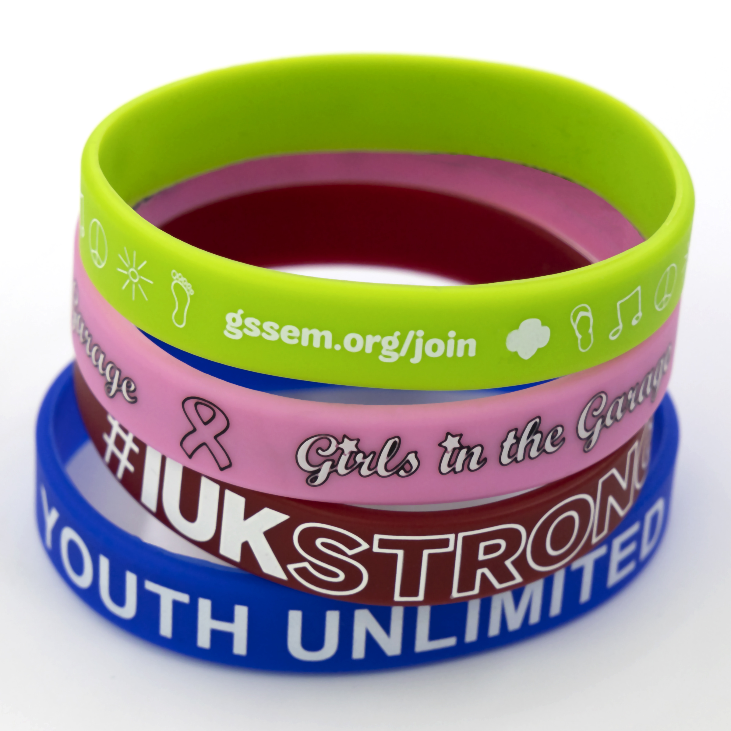 Printed Silicone Awareness Bracelets 7