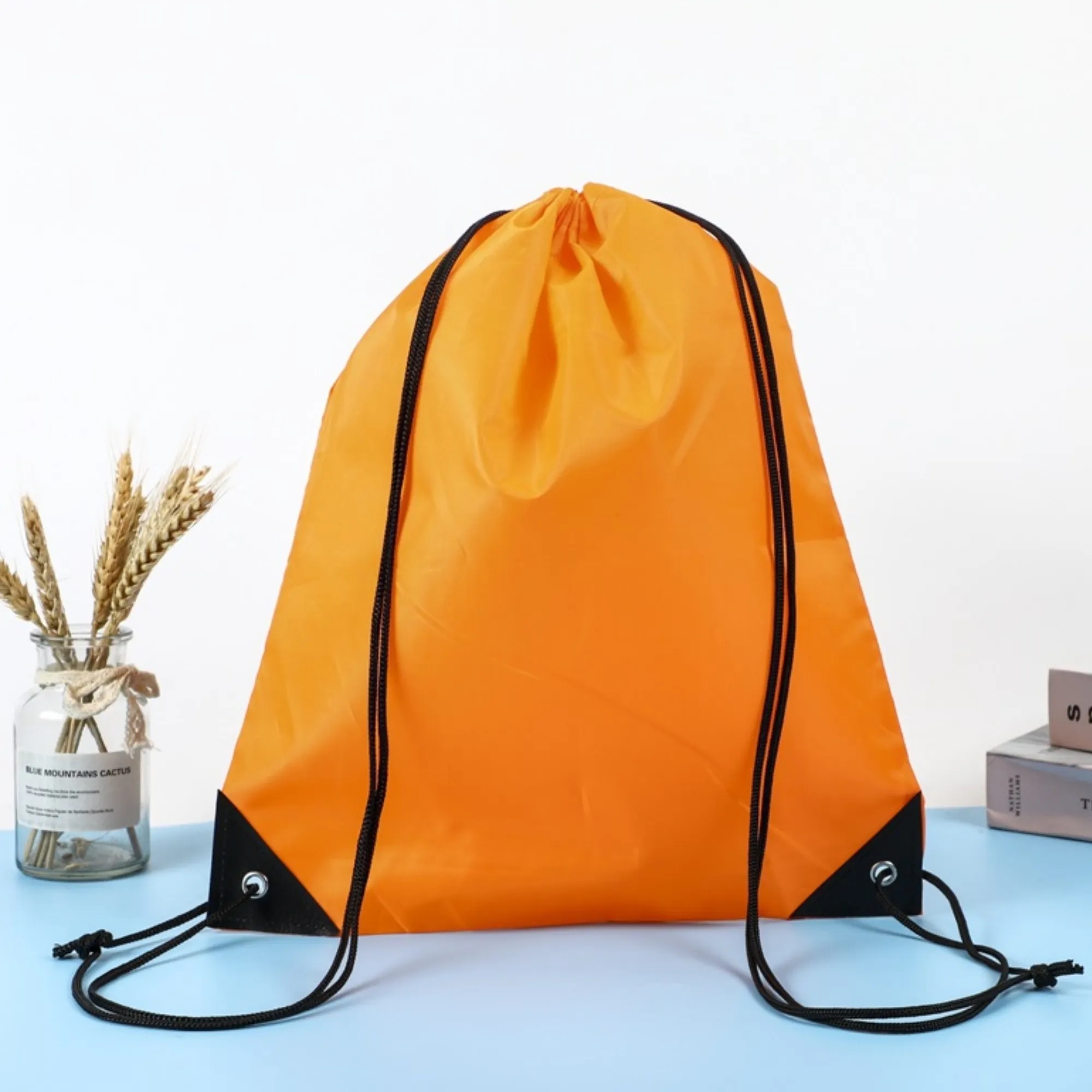Colorful Drawstring Backpacks Logo Print Marathon Events 3