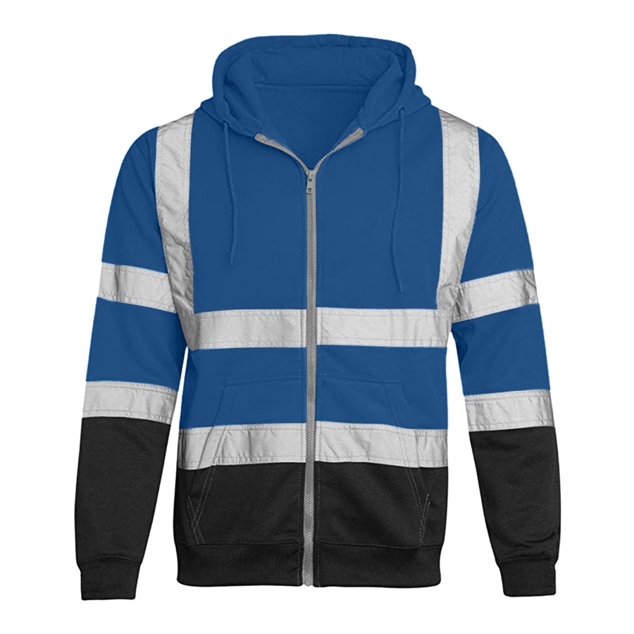 VISIPRO Reflective Colorblock Safety Full-Zip Hoodie - 280G 22