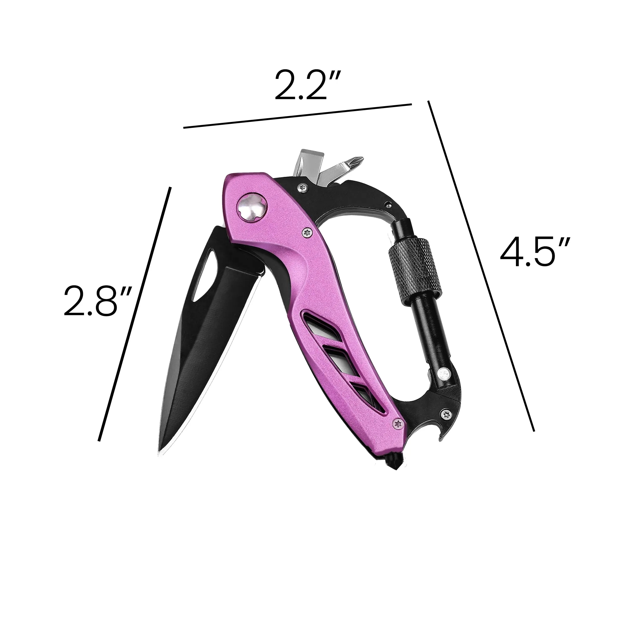 Multitool Carabiner with Pocket Knife 7
