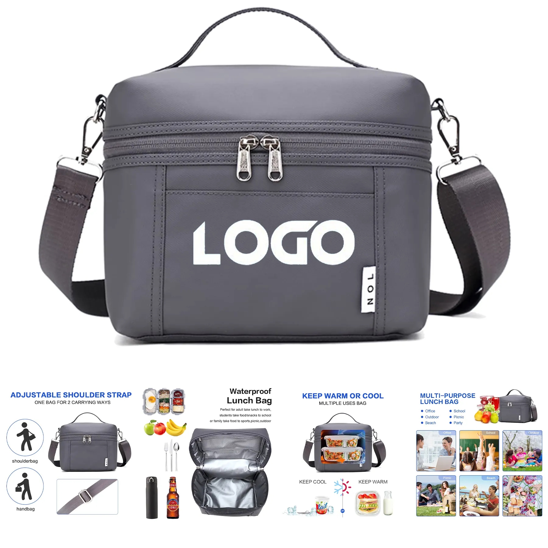 Natural Organic Lifestyle Insulated Lunch Bag 2