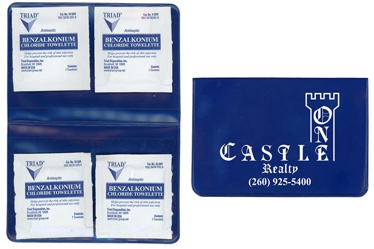 Hand Sanitizer BZK Towelette Kit 3