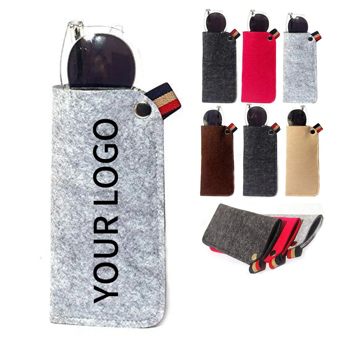 Compact Felt Sunglass Sleeve for Travel Use 2
