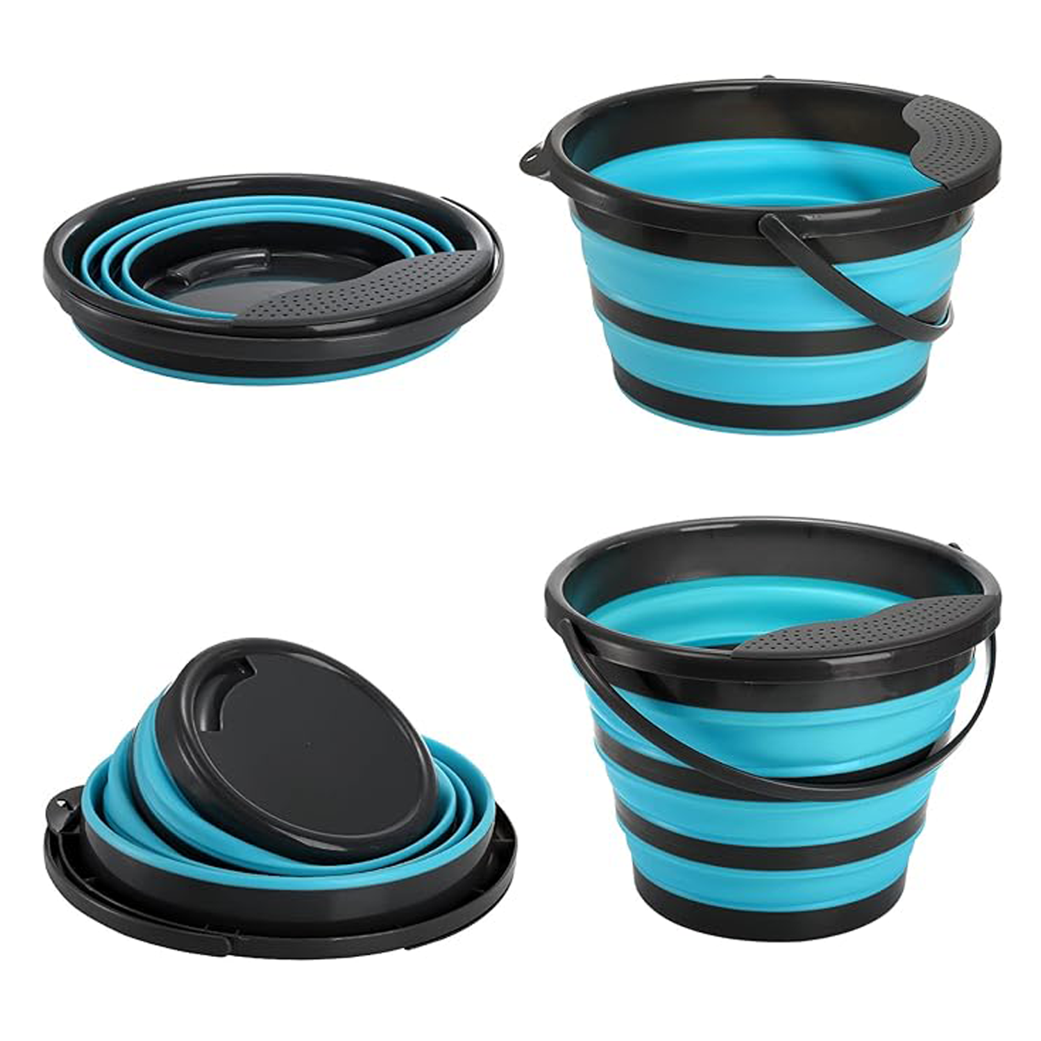 170oz Collapsible Water Container Bucket W/ Han 5