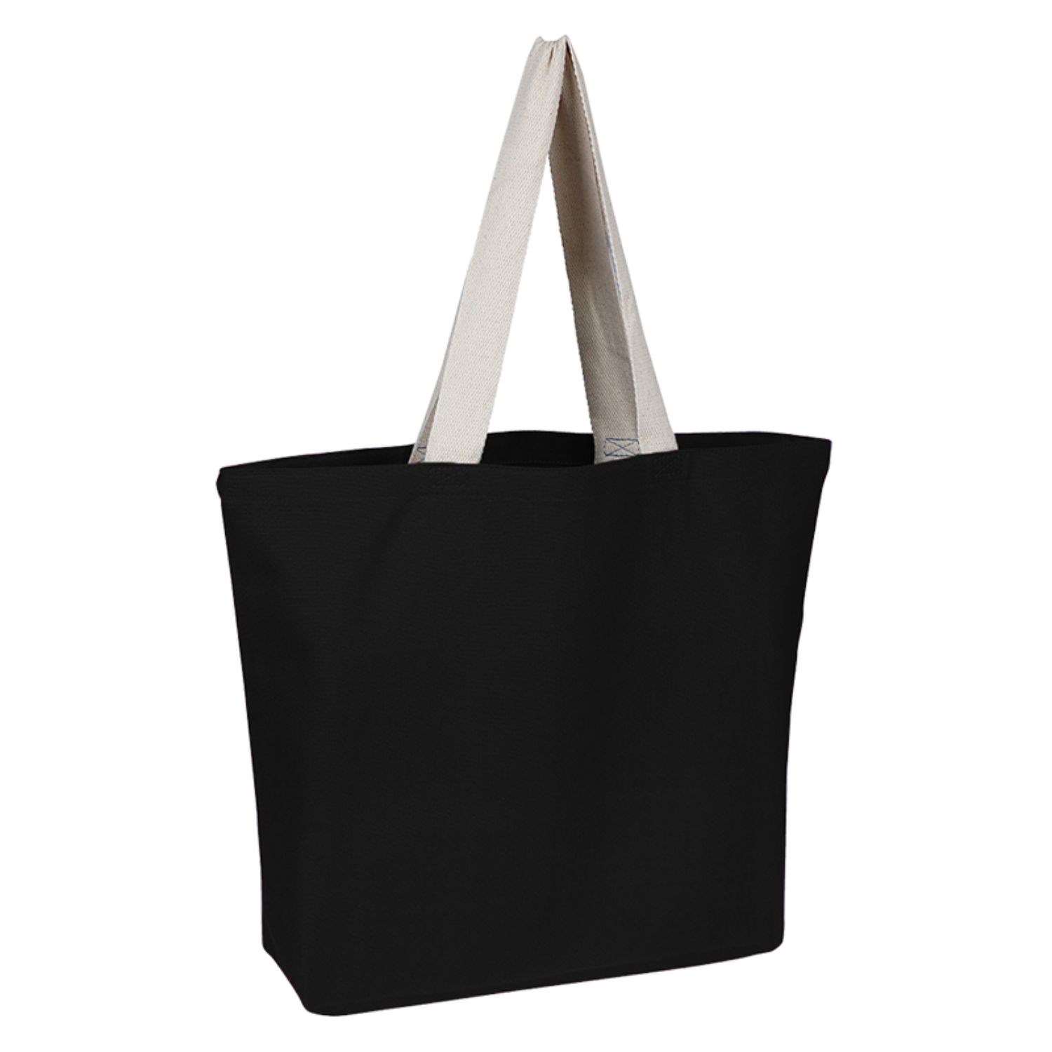 100% Cotton Canvas Colored Beach Bag USA Decorated (20" x 15")