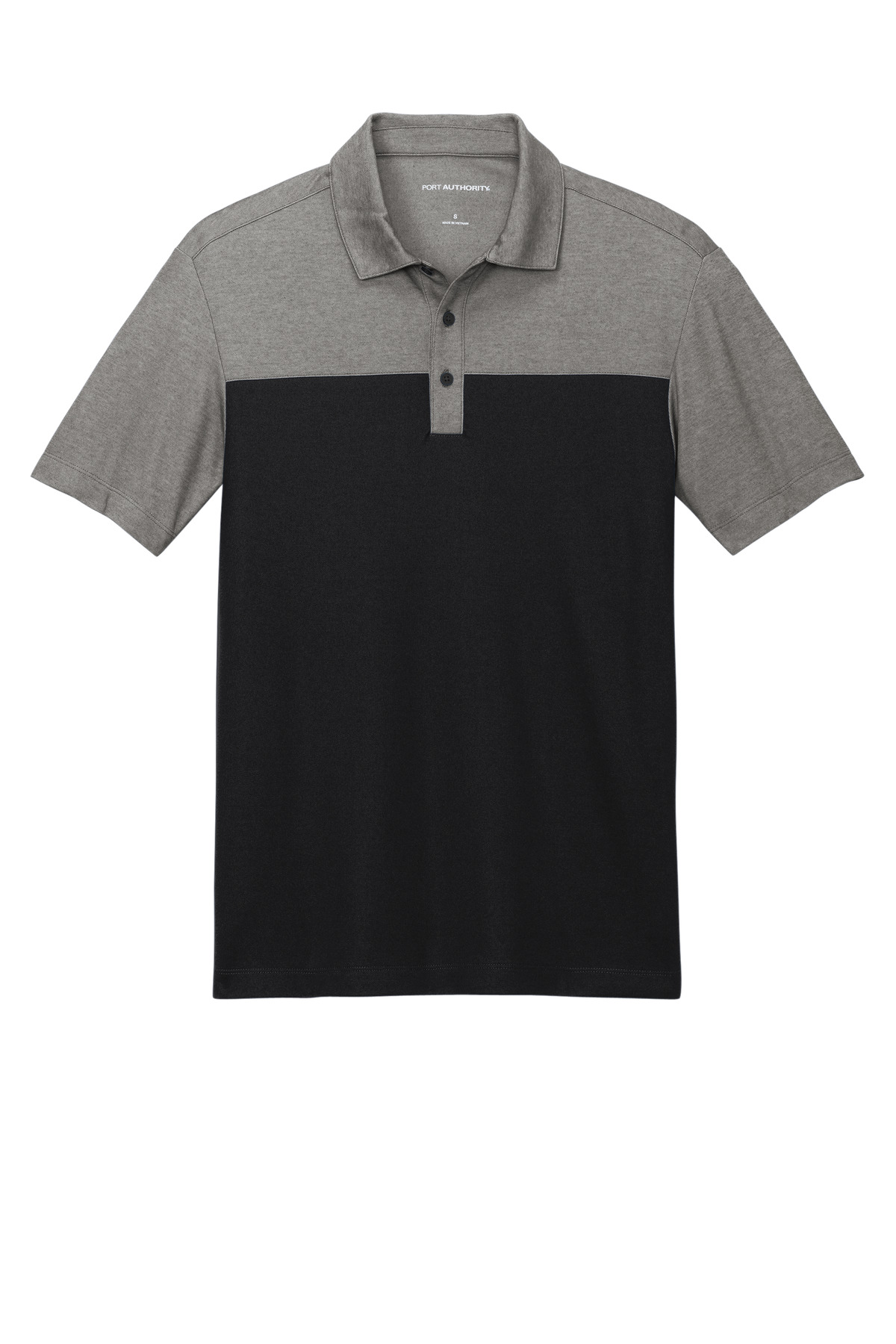 Port Authority Fine Pique Blend Blocked Polo K831 8