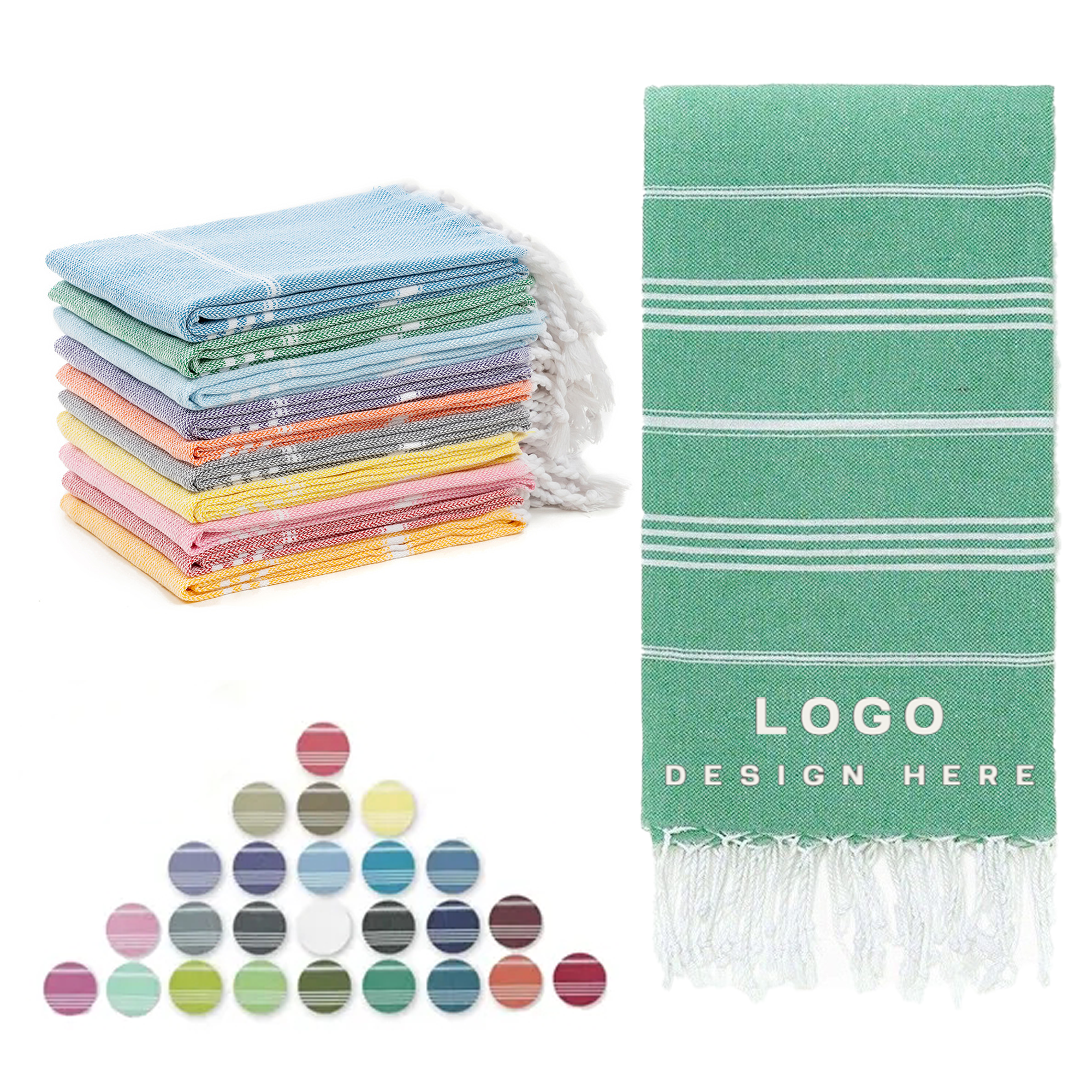 MOQ50 Turkish Beach Towel 2
