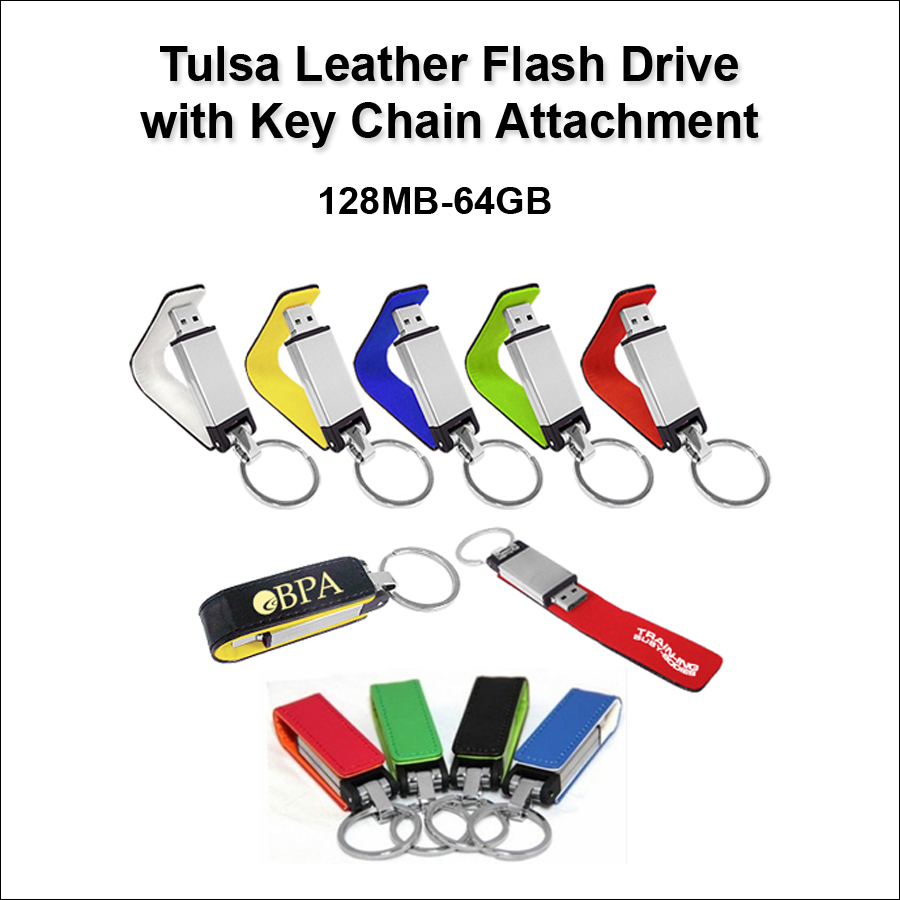 Tulsa Leather Wallet Flash Drive / USB - 2 GB