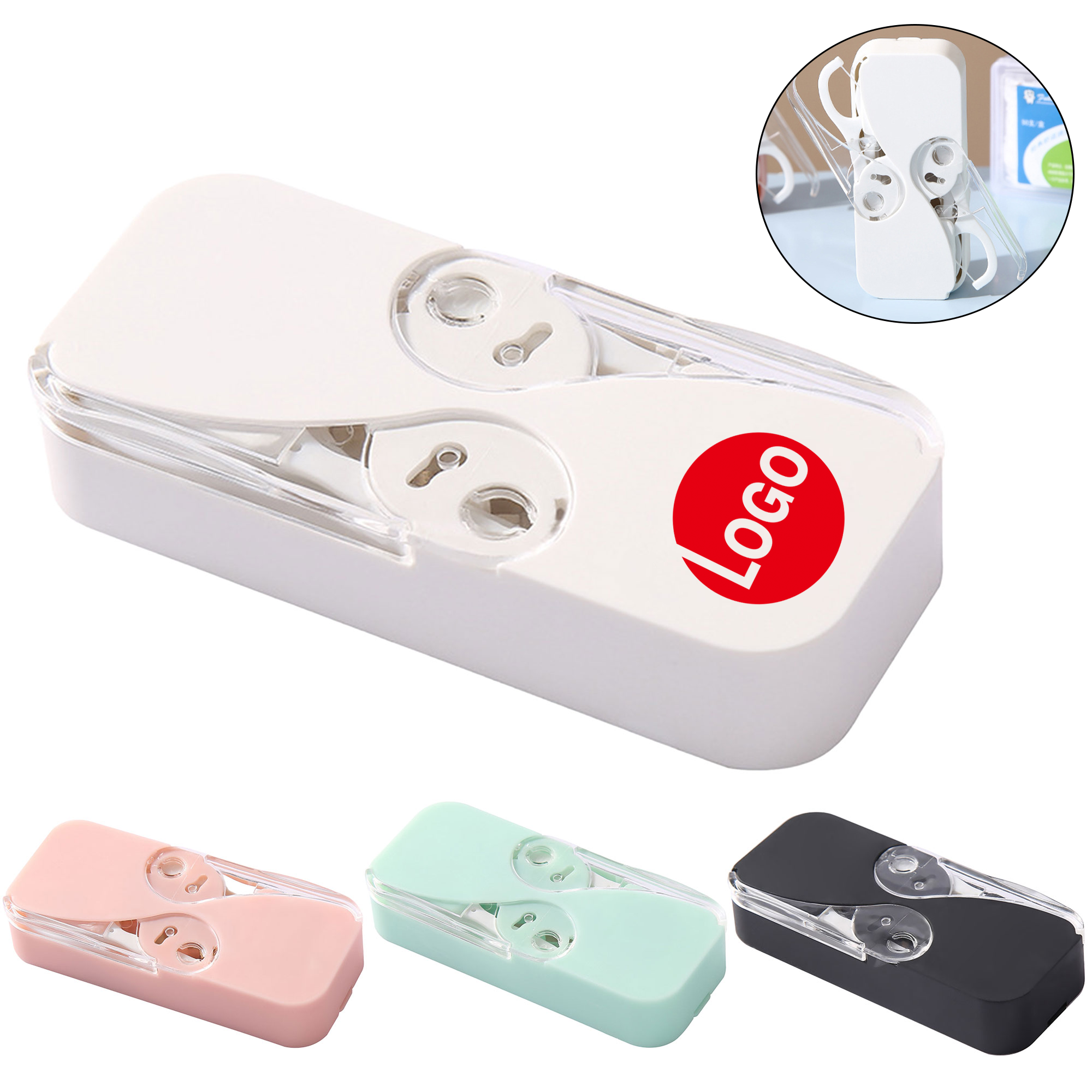 Portable Dual-Pop Automatic Floss Dispenser 1