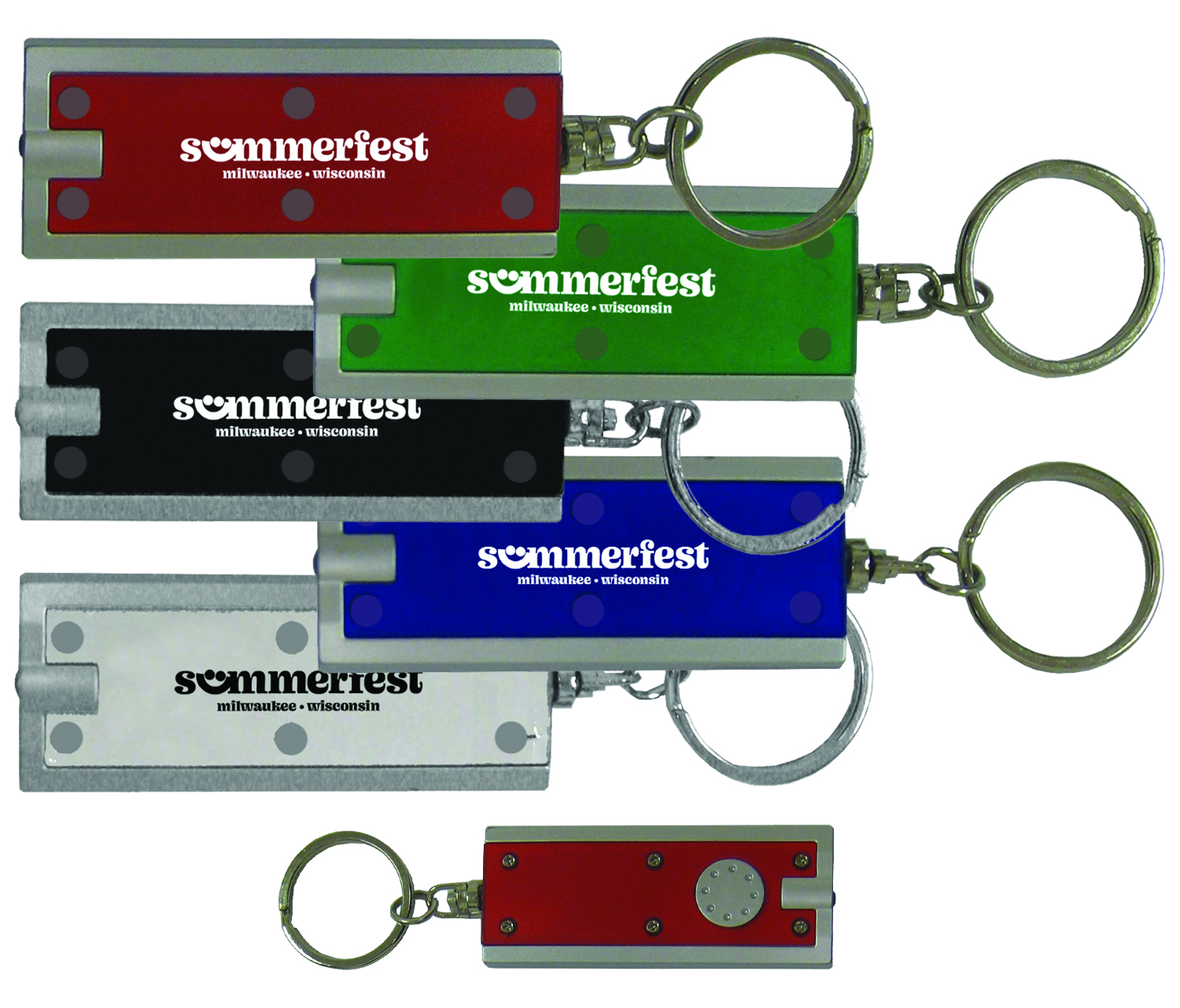 Rectangular LED Keychain 1