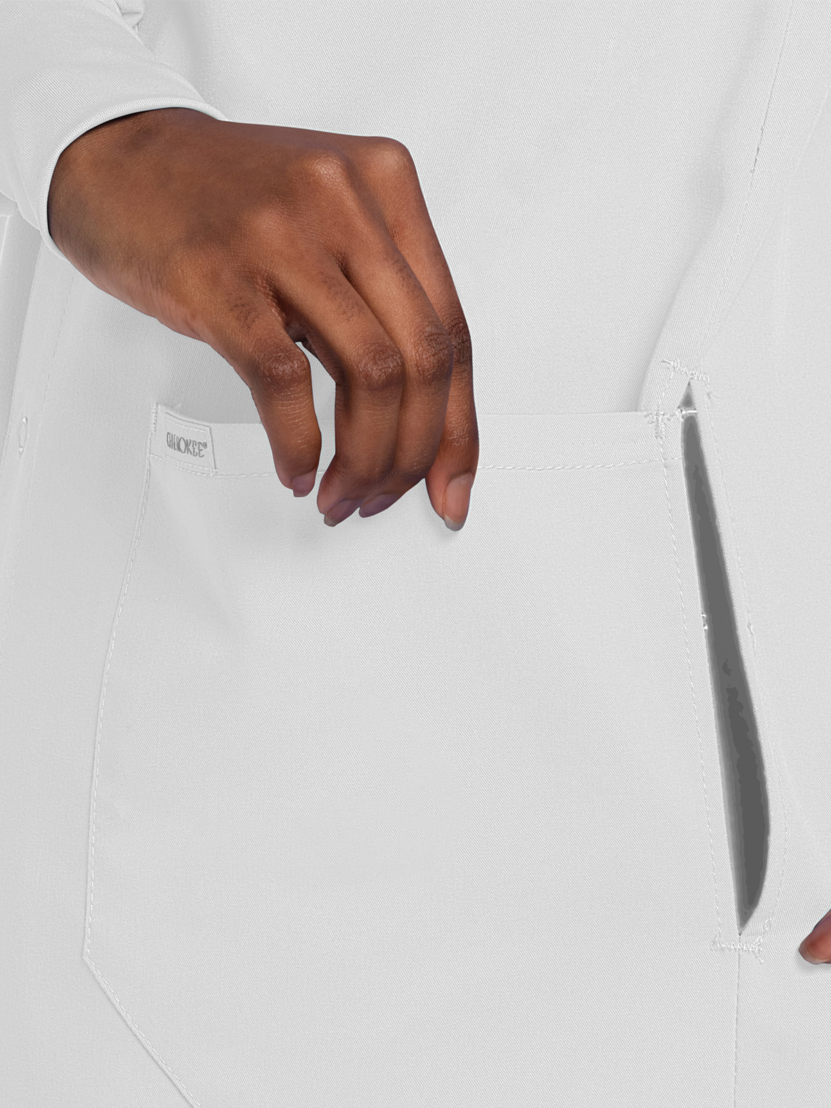Cherokee - Project Lab - Unisex 3-Pocket 40" Full-Length Lab Coat 12
