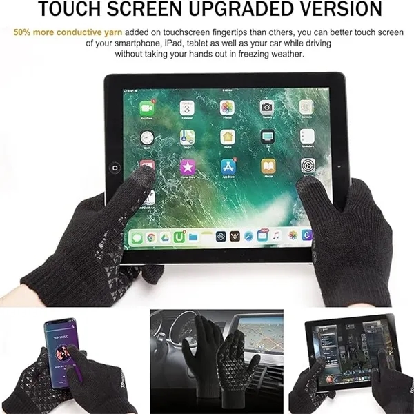 Winter  Cold Weather Touch Screen Thermal Warm Knit Gloves 5