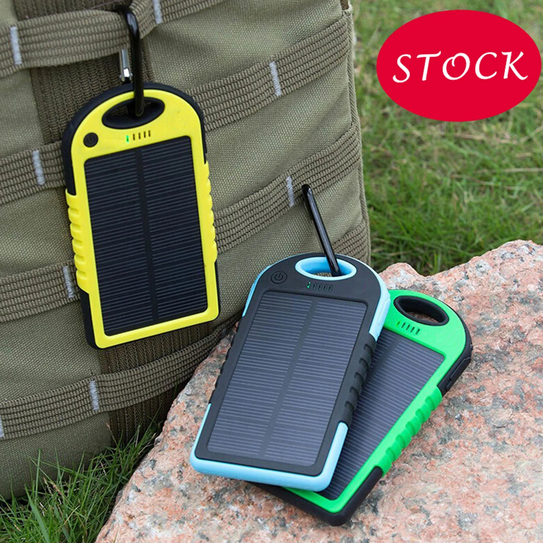 Stock & Quick Ship 5000mAh Solar Charger With Custom Brand 3