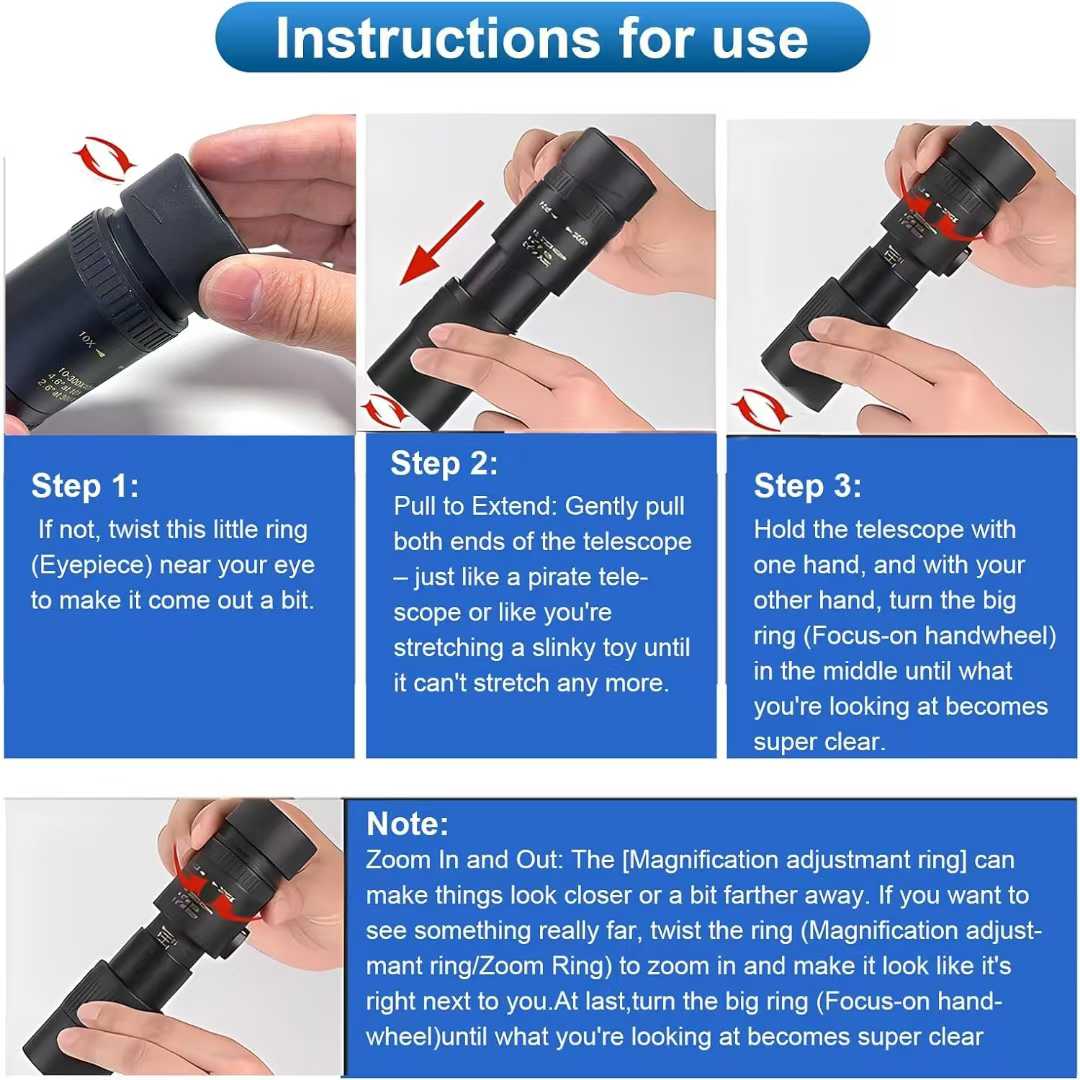 30x40 Monoculars for Adults High Powered 3